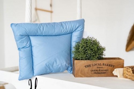 АНАТОМИЧЕСКАЯ ПУХОВАЯ ПОДУШКА «СЕРЫЙ ГУСЕНОК», 38X50 СМ